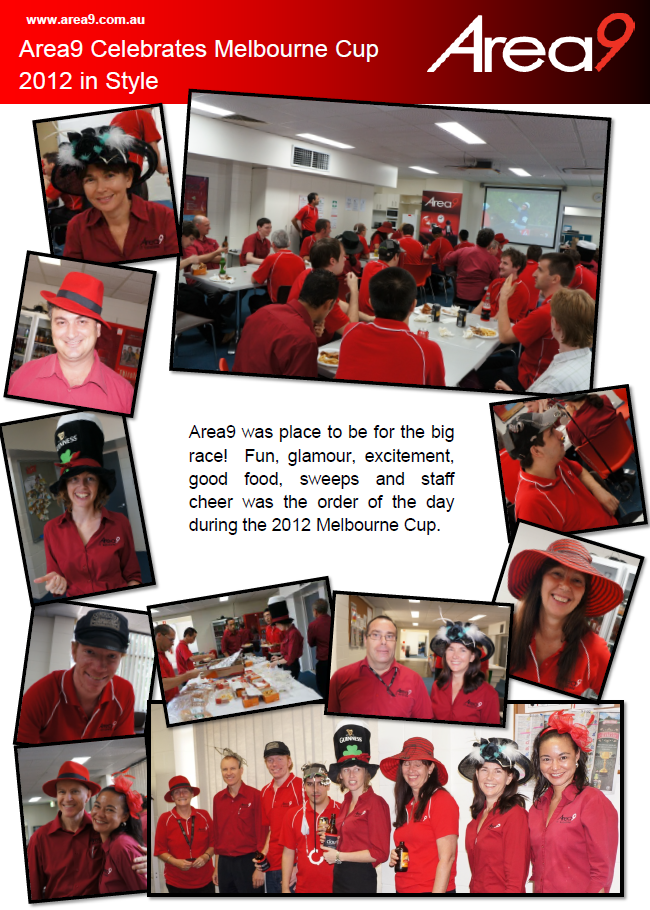 Area9 Celebrates 2012 Melbourne Cup in Style!