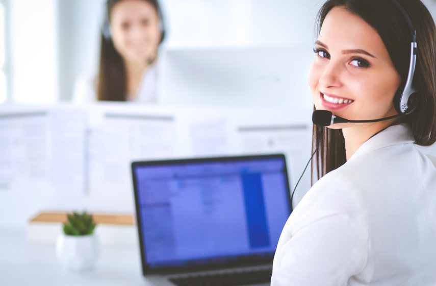 Woman on computer