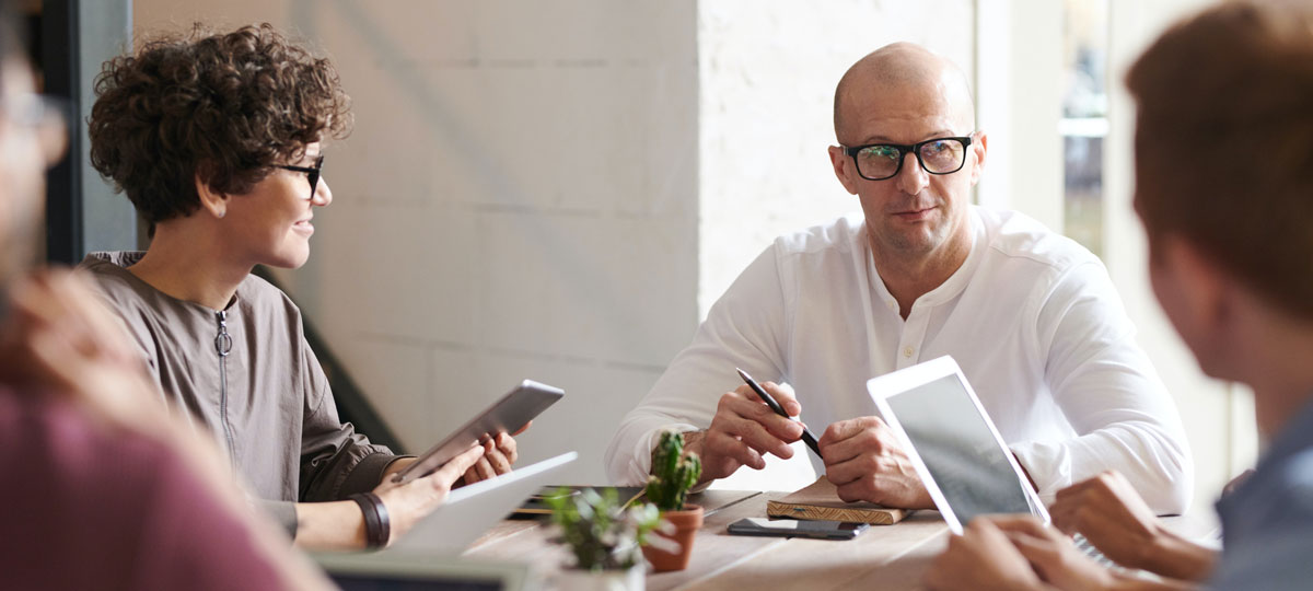 business people having a meeting