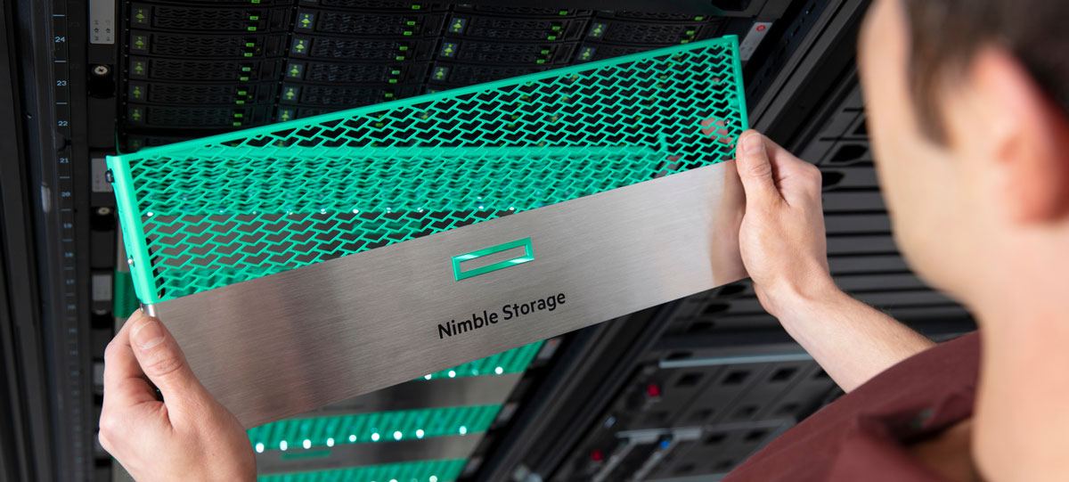 Nimble Storage cover held in server room